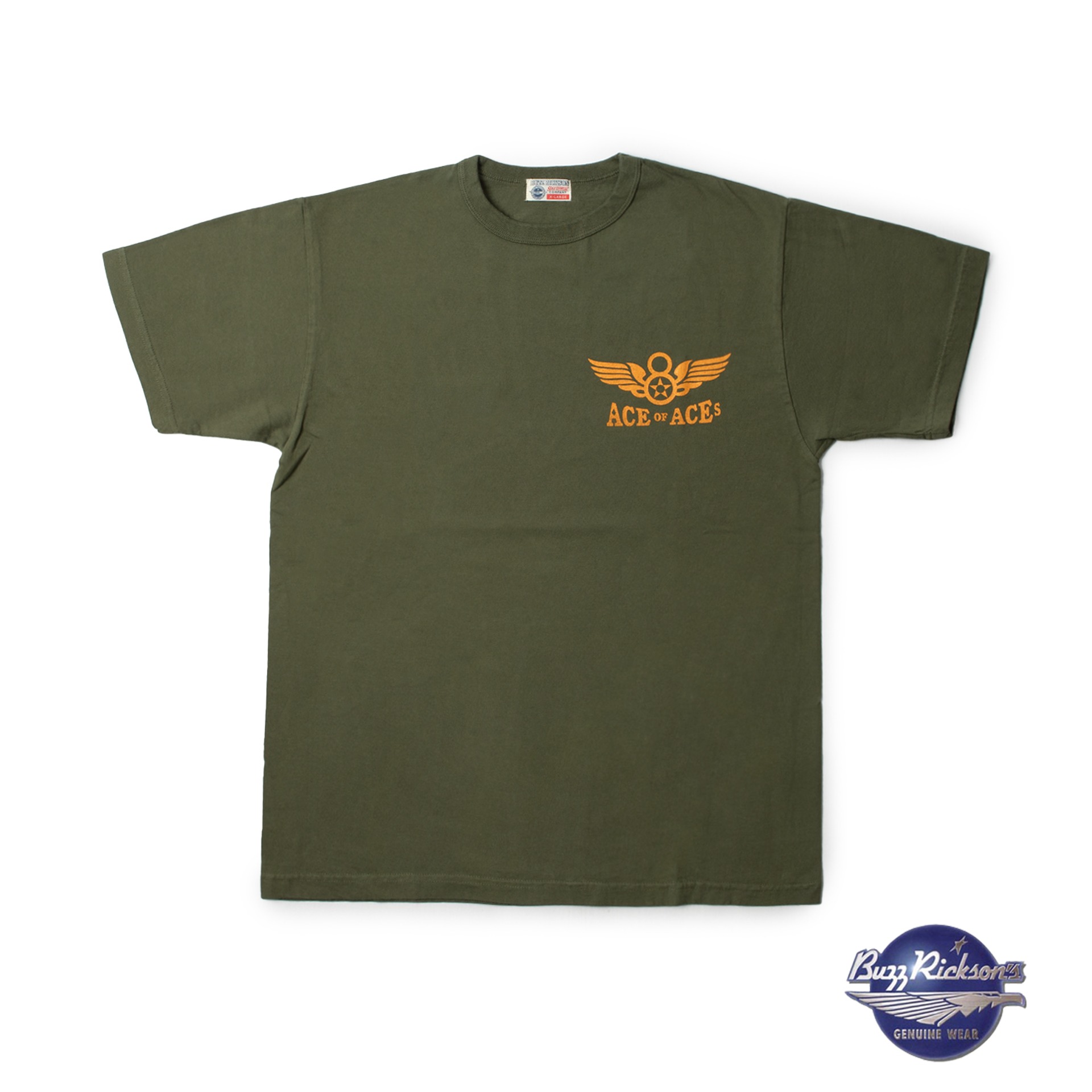 LOOPWHEEL S/S MILITARY TEE &quot;363rd FIGHTER SQ.” (Olive)